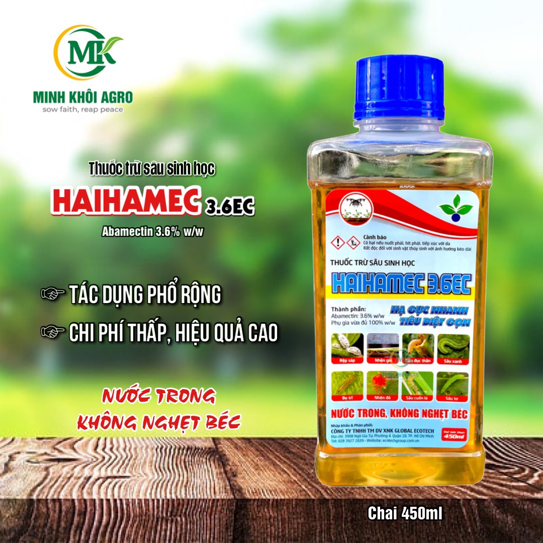 Haihamec 3.6EC (Abamectin 3.6 nước trong) - Chai 450ml